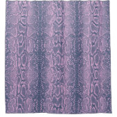 Rideaux De Douche Poster de animal de peau de serpent rose (Devant)