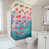 Rideaux De Douche Poster de animal des Chevaux sauvages (En situation)