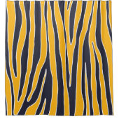 Rideaux De Douche Poster de animal, design moderne, rayures vertical (Devant)