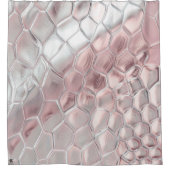 Rideaux De Douche Poster de animal rose et lisse (Devant)