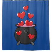 Rideaux De Douche Potion d'amour de coeurs (Devant)