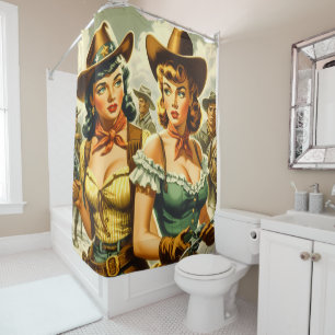Rideaux De Douche Poules vintages