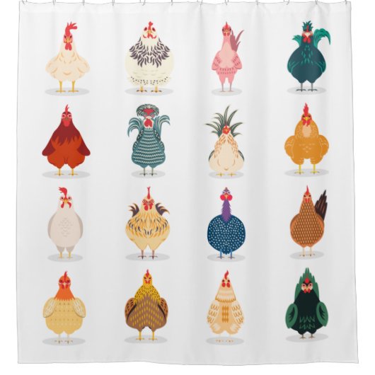 Rideaux De Douche  Poulet mou (Devant)