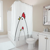 Rideaux De Douche Poulets (En situation)