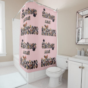 Rideaux De Douche Poulets Et Coqs,