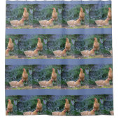 Rideaux De Douche Poulets relaxants (Devant)