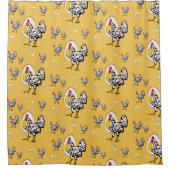 Rideaux De Douche Poulets rétro (Devant)