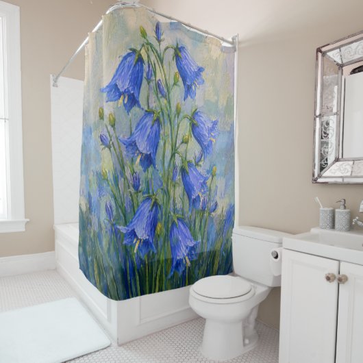 Rideaux De Douche Prairie aux Jacinthes (En situation)