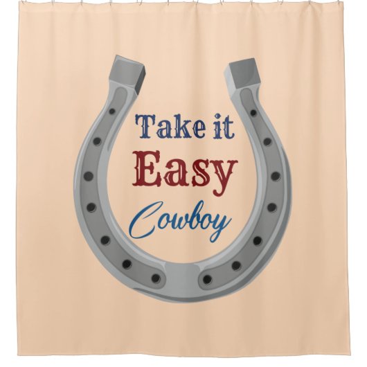 Rideaux De Douche Prenez facilement Cowboy (Devant)