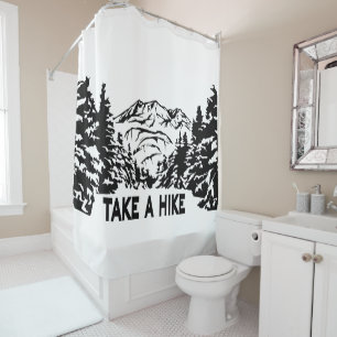 Rideaux De Douche Prenez une citation Hippique paysage montagnard mo