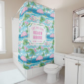 Rideaux De Douche Préppy Summer Beach Umbrella | Maison de plage (En situation)