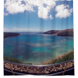 Rideaux De Douche Préservation de la nature de baie d'Hawaï Hanaum