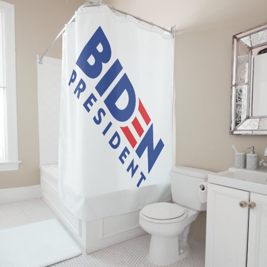 Rideaux De Douche Président Biden (En situation)