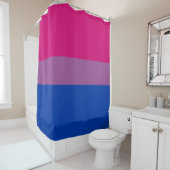 Rideaux De Douche Pride bisexuelle (Bi Drapeau) (En situation)