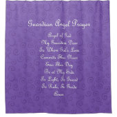 Rideaux De Douche Prière de l'ange gardien Violet (Devant)