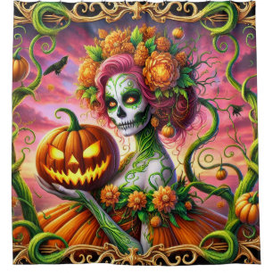 Rideaux De Douche Princesse citrouille