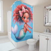 Rideaux De Douche "Princesse de la Petite Sirène" (En situation)