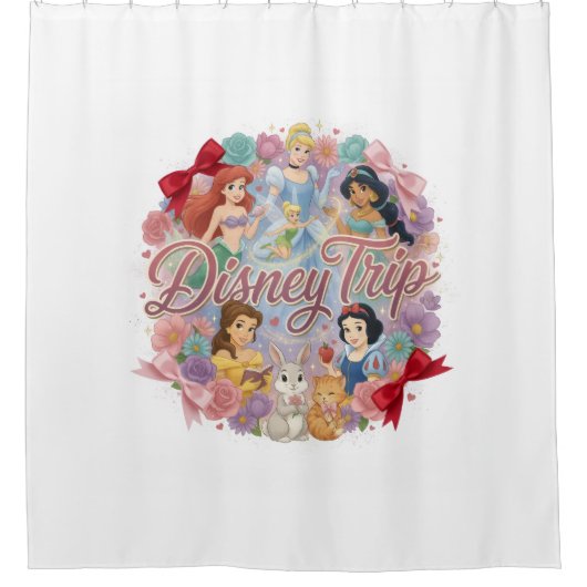 Rideaux de douche Princesse Disney (Devant)