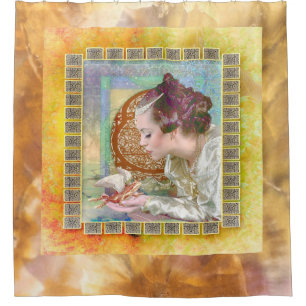 Rideaux De Douche Princesse et Prince de la Grenouille
