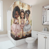 Rideaux De Douche Princesses Melanées Majestic (En situation)