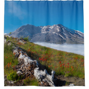 Rideaux De Douche Printemps sur le mont St. Helens