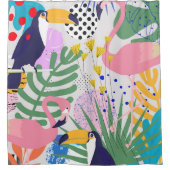 Rideaux De Douche Printemps tropical (Devant)