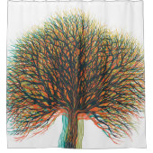 Rideaux De Douche Printété automne hiver arbre #3 (Devant)