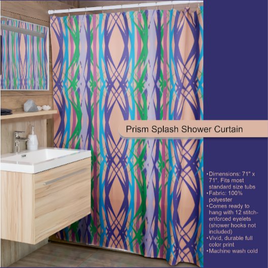 Rideaux De Douche Prism Splash