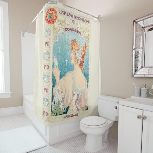 Rideaux De Douche Privat Livemont - Real Manufacture de Corsets (En situation)