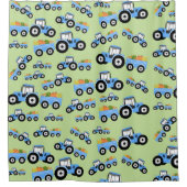 Rideaux De Douche Production de Camion Blue Tracteur (Devant)