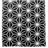 Rideaux De Douche Profil sous convention astérisque géométrique noir (Devant)