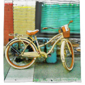 Rideaux De Douche Promenade d'été - Vélo Jaune (Devant)