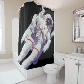 Rideaux De Douche Promenade spatiale en jetpack astronautique en orb (En situation)