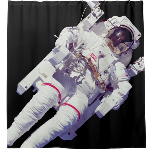 Rideaux De Douche Promenade spatiale en jetpack astronautique en orb (Devant)