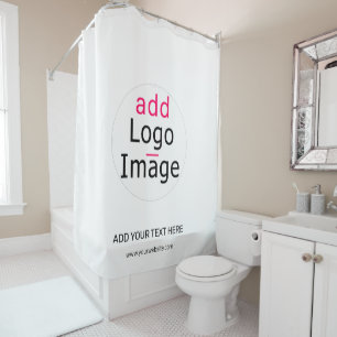 Rideaux De Douche Promotion d'entreprise élégante Personnalisable Bl