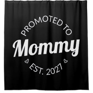 Rideaux De Douche Promue Maman dès 2027 Annonce Nouvelle Maman Je