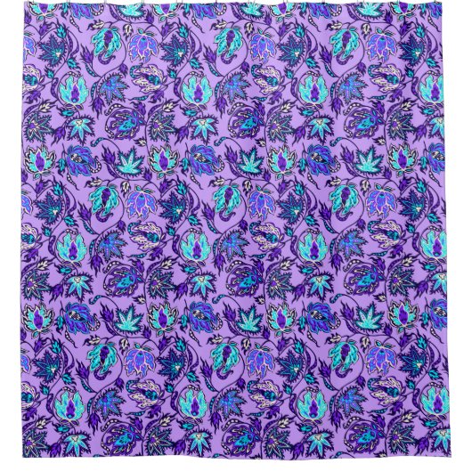 Rideaux De Douche Protea Batik Hawaï Tropical Floral (Devant)