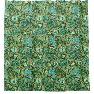Rideaux De Douche Protea Batik Hawaïen Floral Tropical