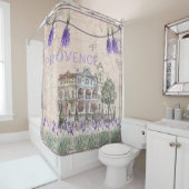 Rideaux De Douche Provence France Lavender Flower Summer Love (En situation)