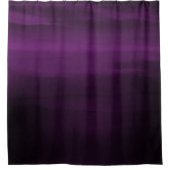 Rideaux De Douche Prune Violet Foncé Moderne Aquarelle Chic (Devant)