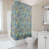 Rideaux De Douche Psychedelic Shower Curtain Retro Pastel Mood (En situation)
