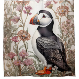 Rideaux De Douche Puffin élégant William Morris Inspiré Floral