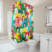 Rideaux De Douche Puissance des filles (En situation)