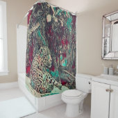 Rideaux De Douche Puissant Jaguar au repos (En situation)