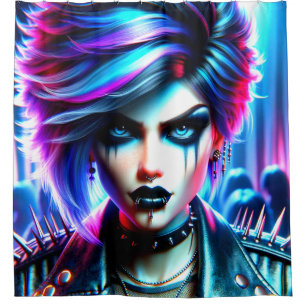 Rideaux De Douche Punk Rocker