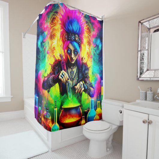 Rideaux De Douche Punk Rocker (En situation)