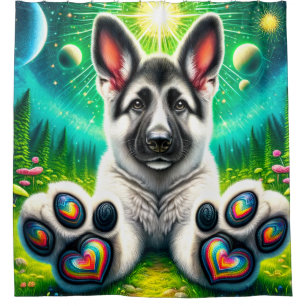 Rideaux De Douche Puppy Paws