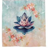 Rideaux De Douche Pureté Décorative Lotus Rose (Devant)