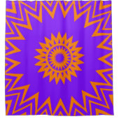 Rideaux De Douche Purple and Orange Sun Rays (Devant)