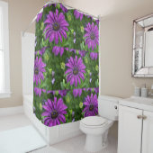 Rideaux De Douche Purple Daisy (En situation)